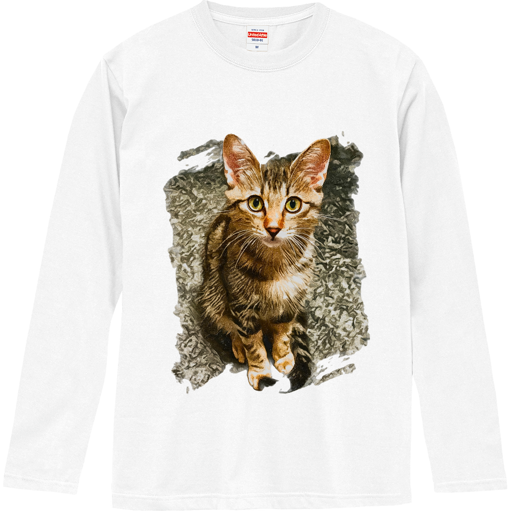 [ロングTシャツ] ねこのとら -お行儀よく-