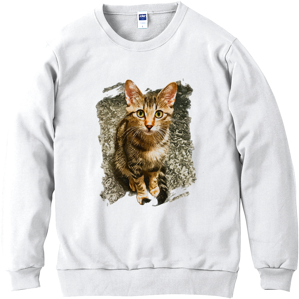 [スウェット] ねこのとら -お行儀よく-