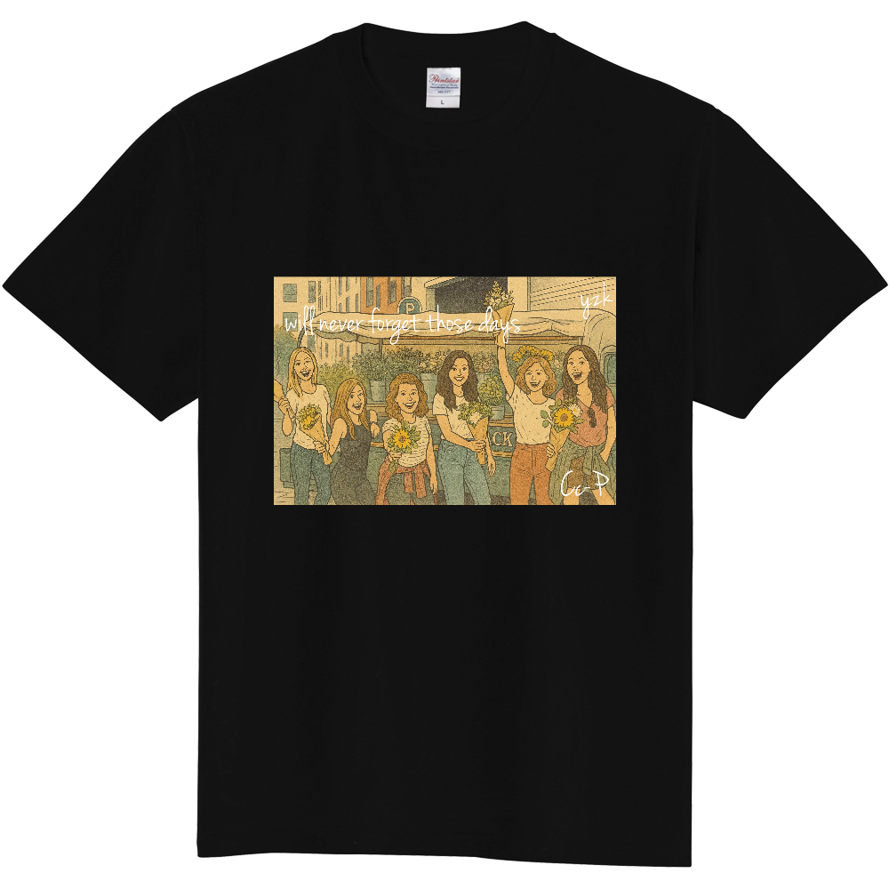 #48ブラック【YAZEKA】Tシャツ  CC-P