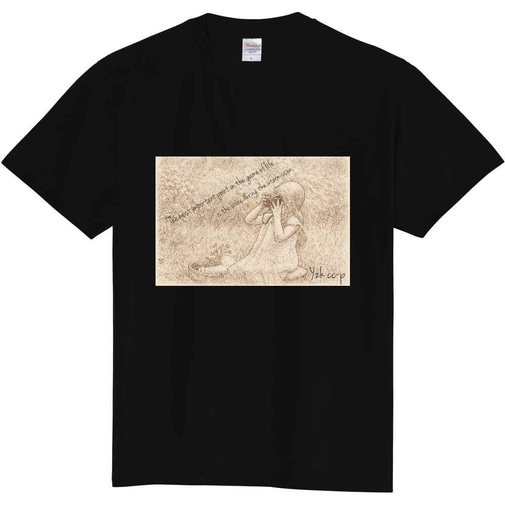 #49ブラック【YAZEKA】Tシャツ CC-P
