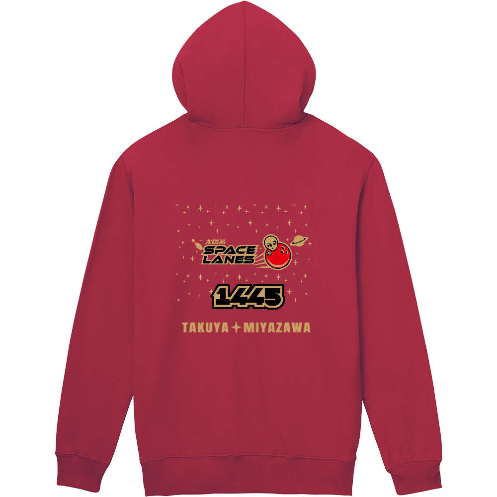 軽量ジップアップパーカー(Name Ver)