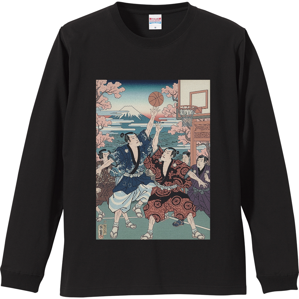 籠球侍 絵巻 – EDO BASKET ロングスリーブTシャツ