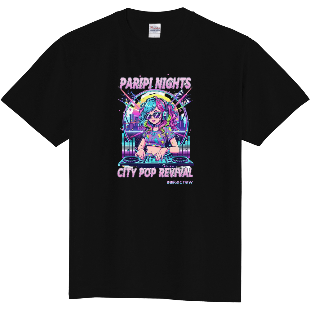 サケクルー シティーポップパリピナイトTee