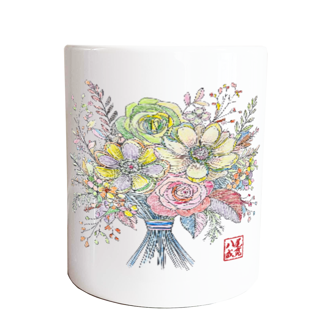 花束1マグカップ