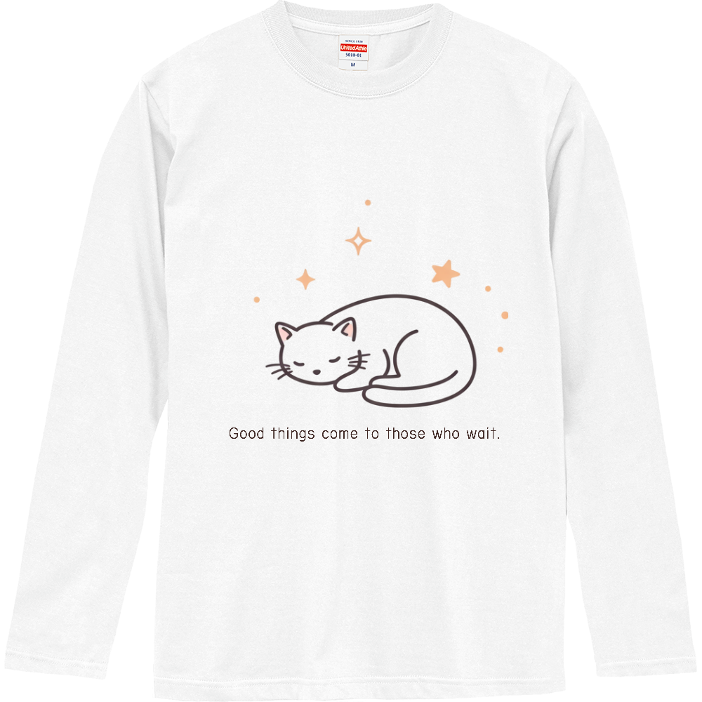[ロングTシャツ] Good things come to those who wait.