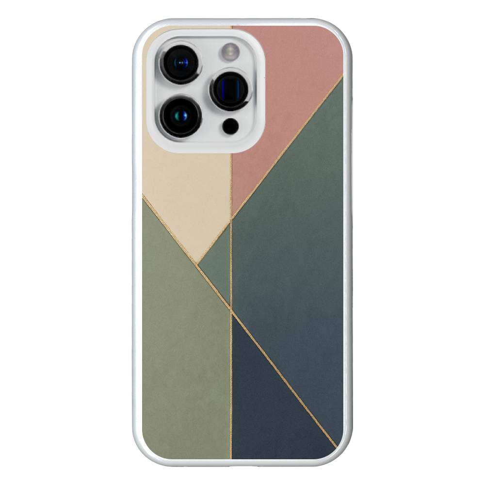 北欧モダンカラーのiPhone15 Proハードケース（ホワイト）