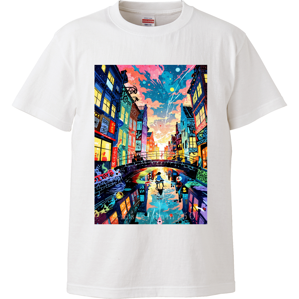 Amsterdam750 Tシャツ ユニセックス ストリートカジュアル