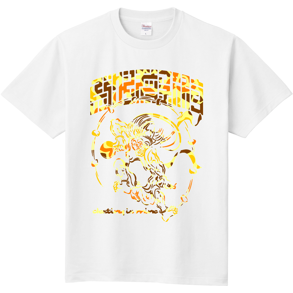 BIGCHIPS003 雷神 b✓迷彩 黄カモフラ Tシャツ色変更OK