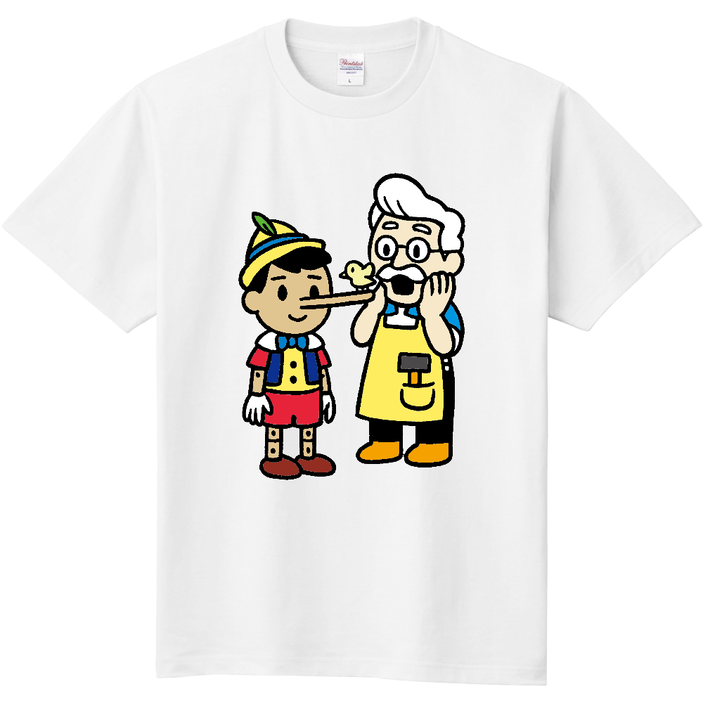 鼻が伸びた人形のＴシャツ