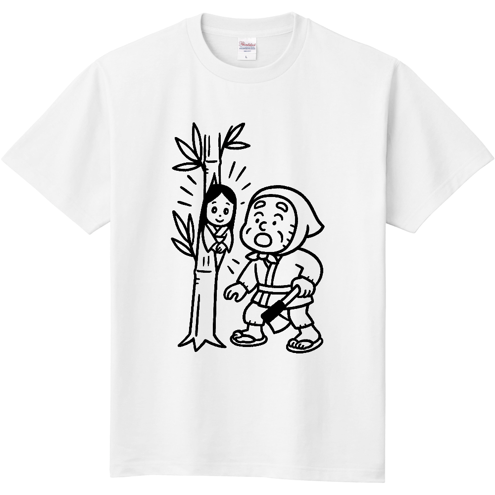 竹の中にいる女の子のＴシャツ