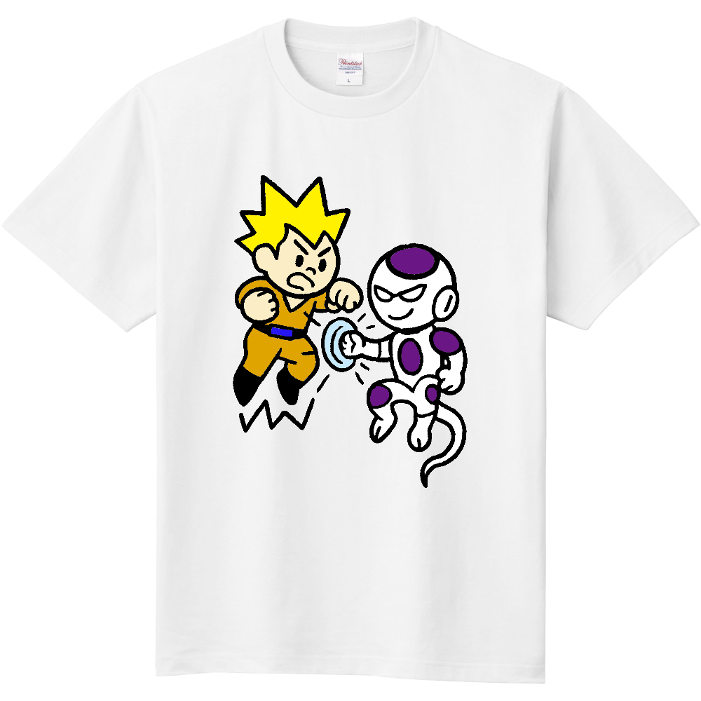 宇宙人と戦う少年のＴシャツ
