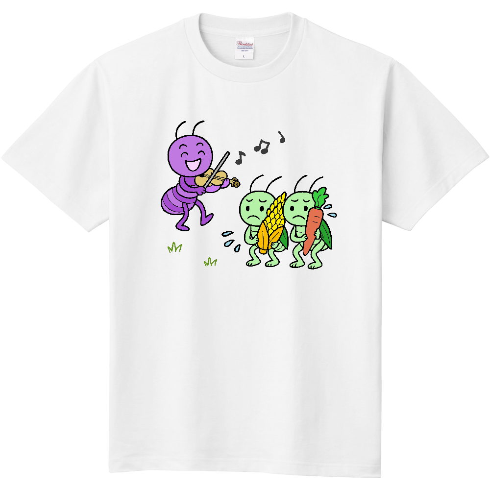 キリギリスとアリのＴシャツ