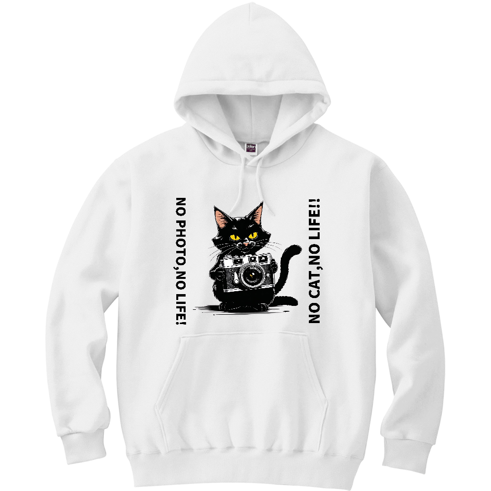 パーカー『NO PHOTO/CAT,NO LIFE!!』