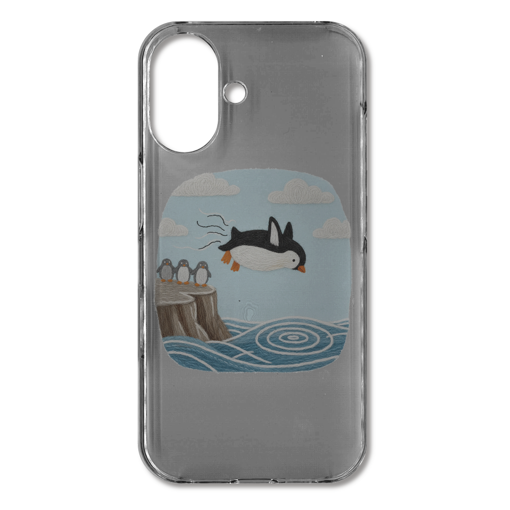 とびペン iPhone16 (透明)(ハードケース)