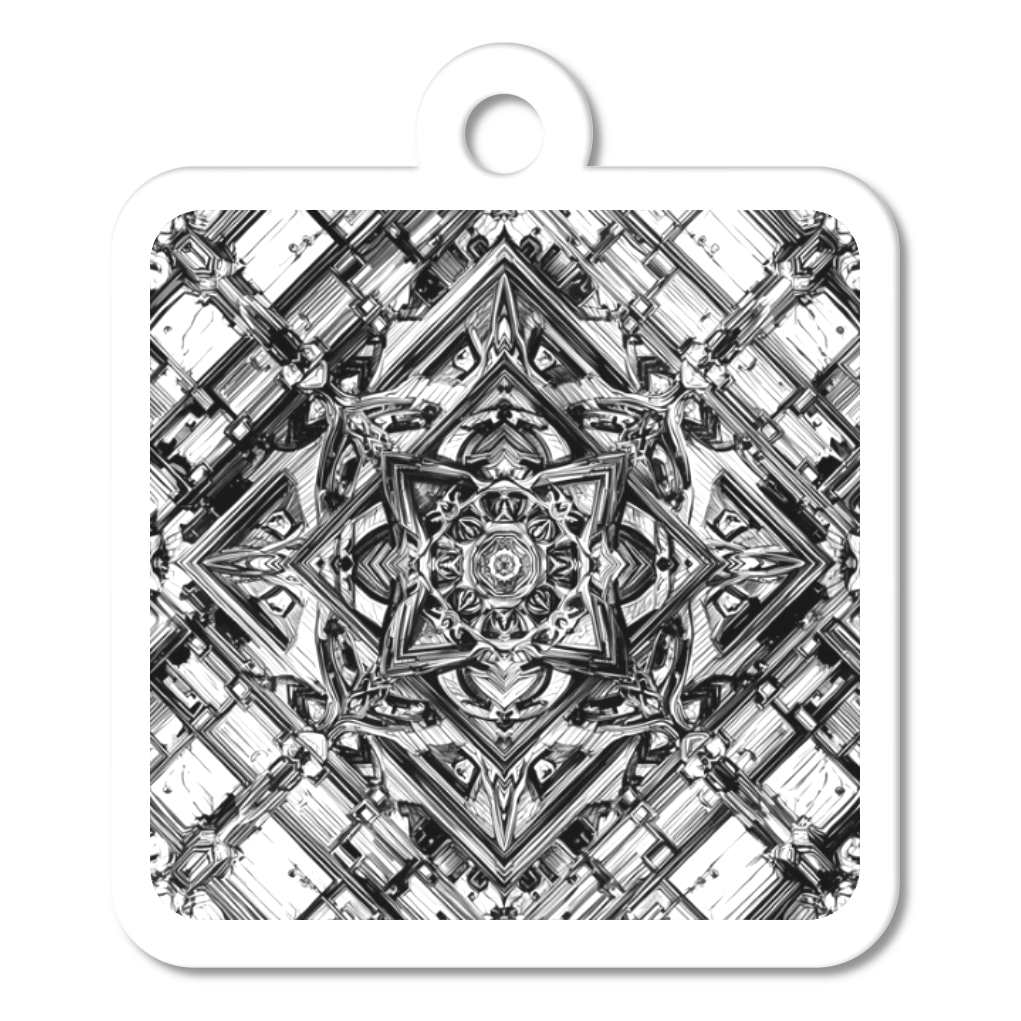 メタリックな幾何学模様