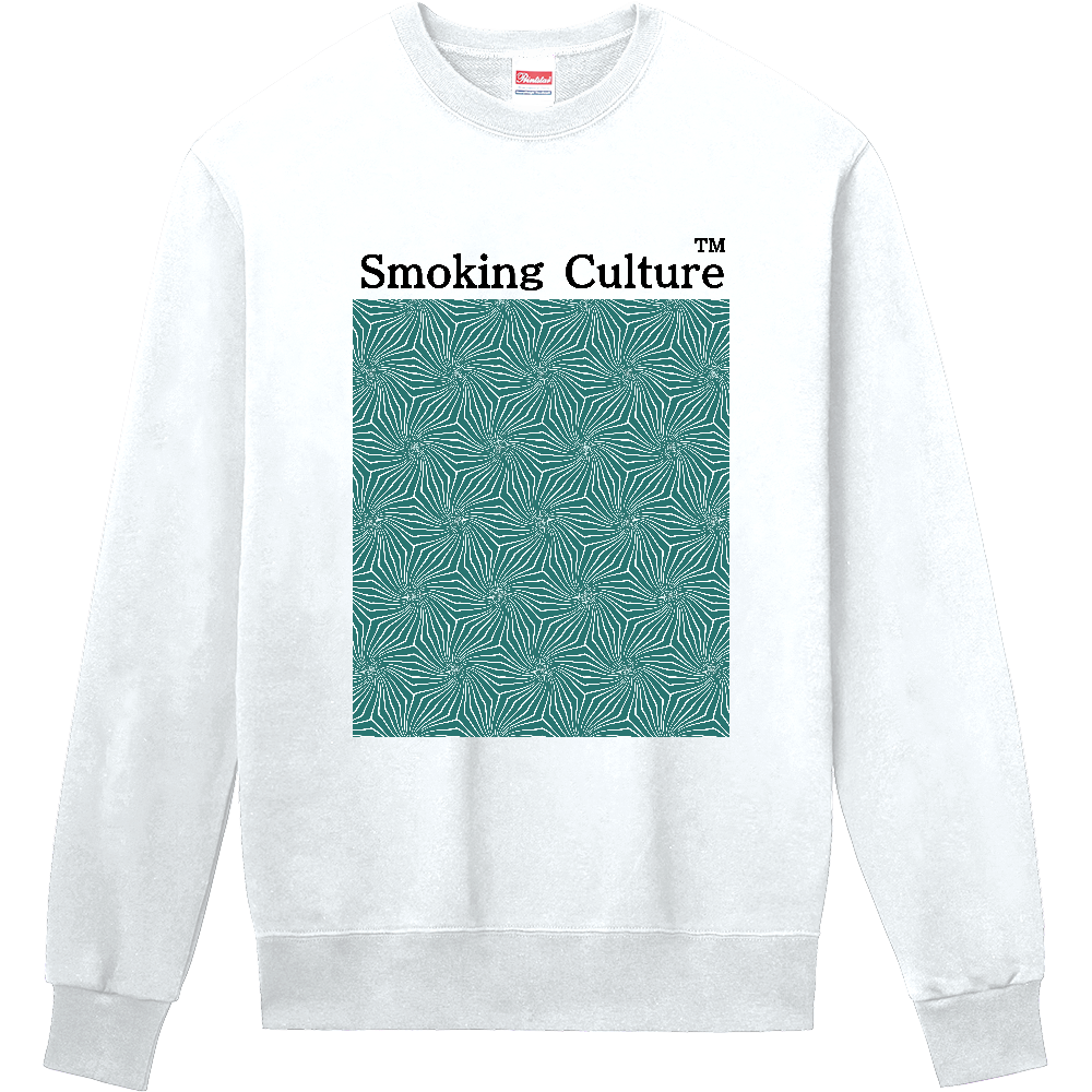 Smoking Culture ロゴ デザイン麻の葉 火は消すな トレーナー