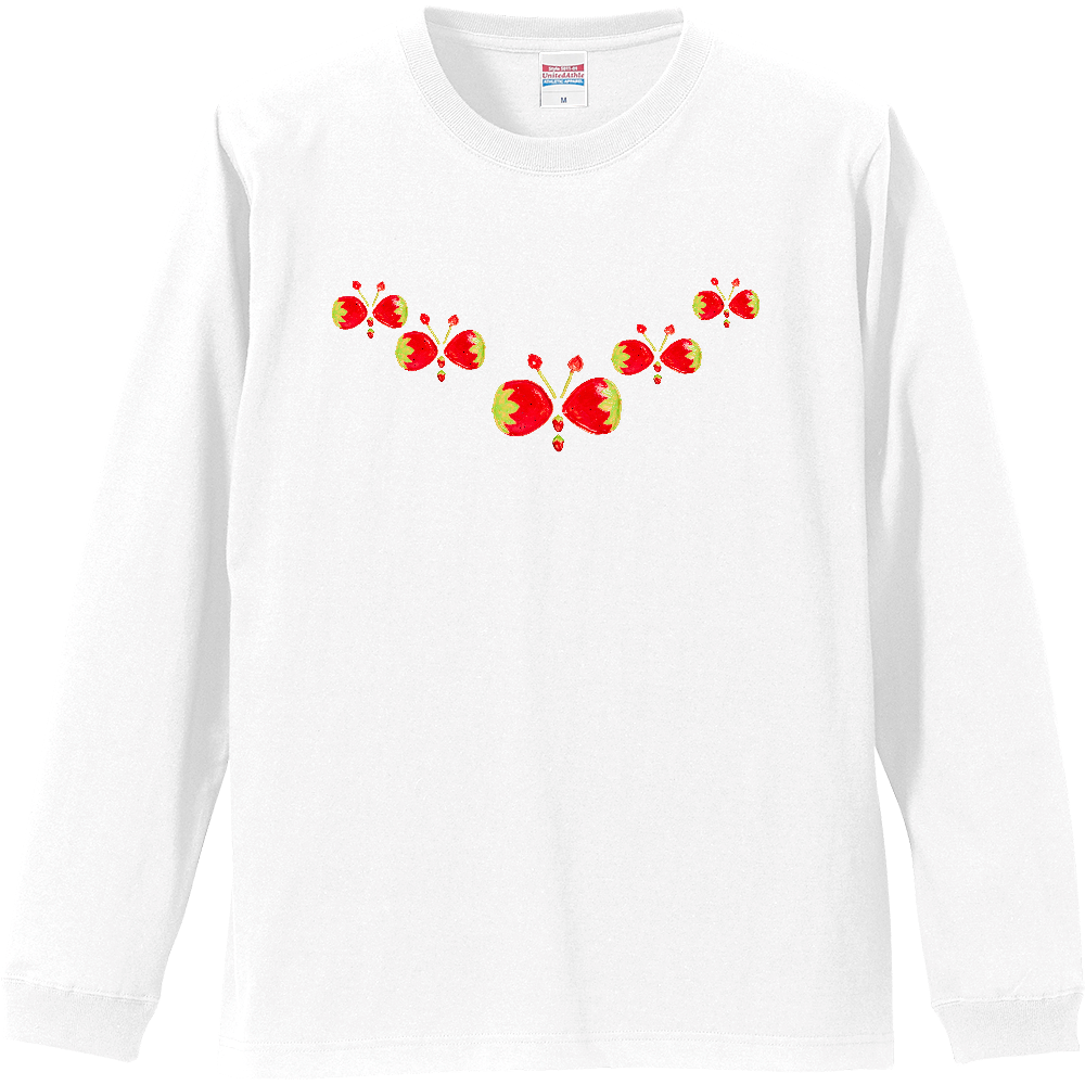 リボンいちご蝶々