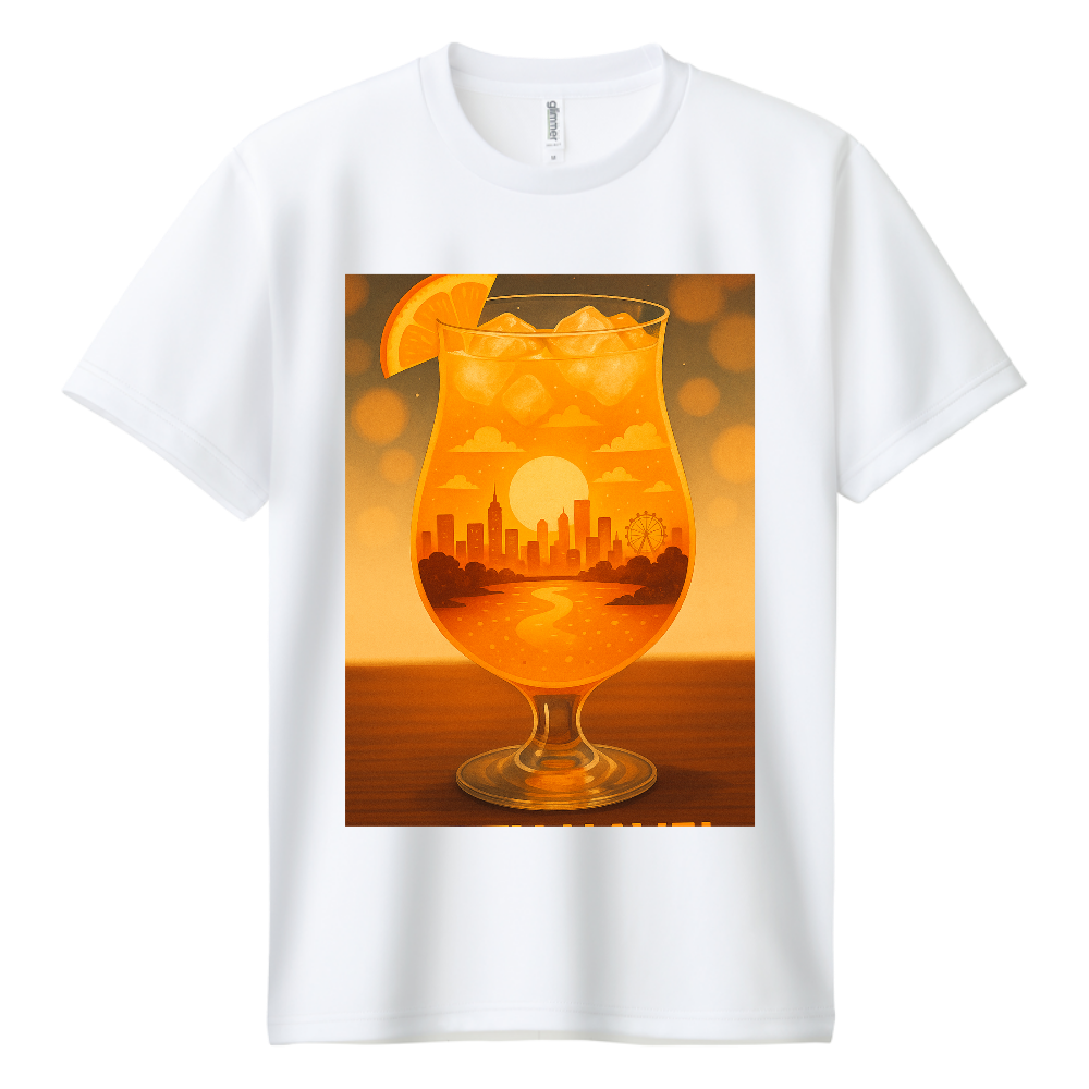 オレンジジュースの中の幻想の世界