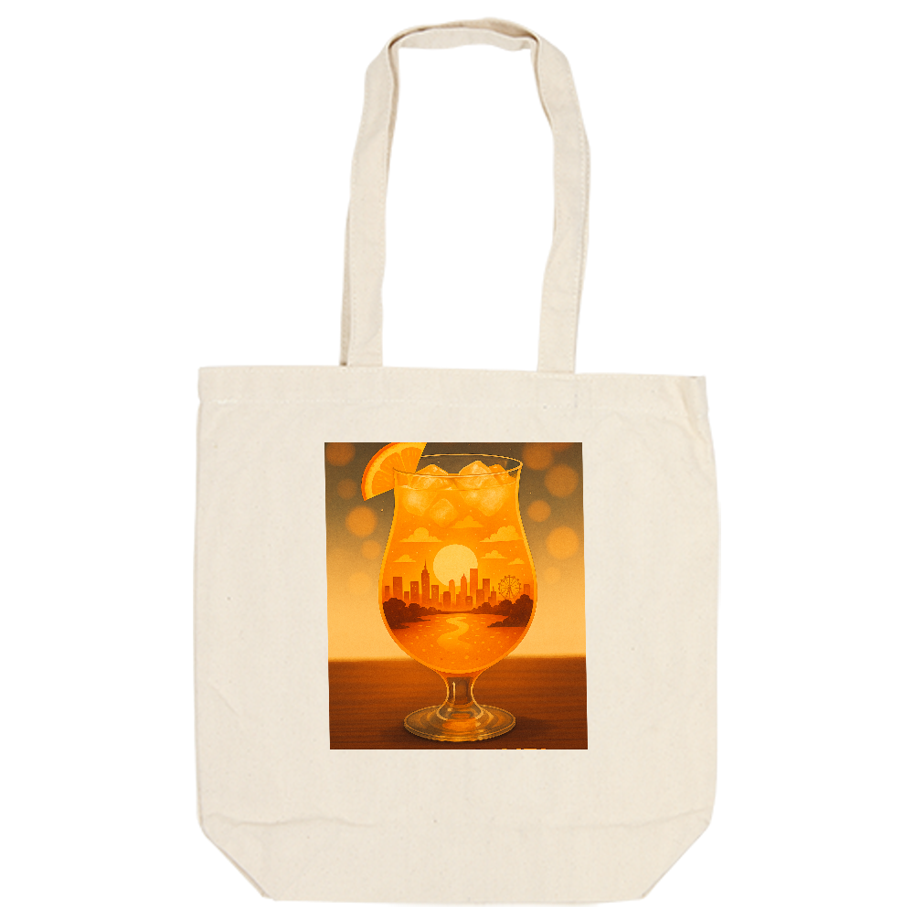 オレンジジュースの中の幻想の世界