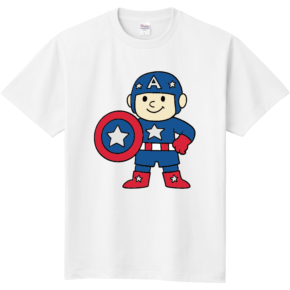 星マークのヒーローのＴシャツ