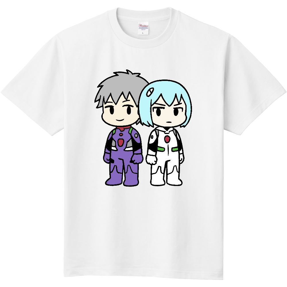 宇宙服を着た男女のＴシャツ