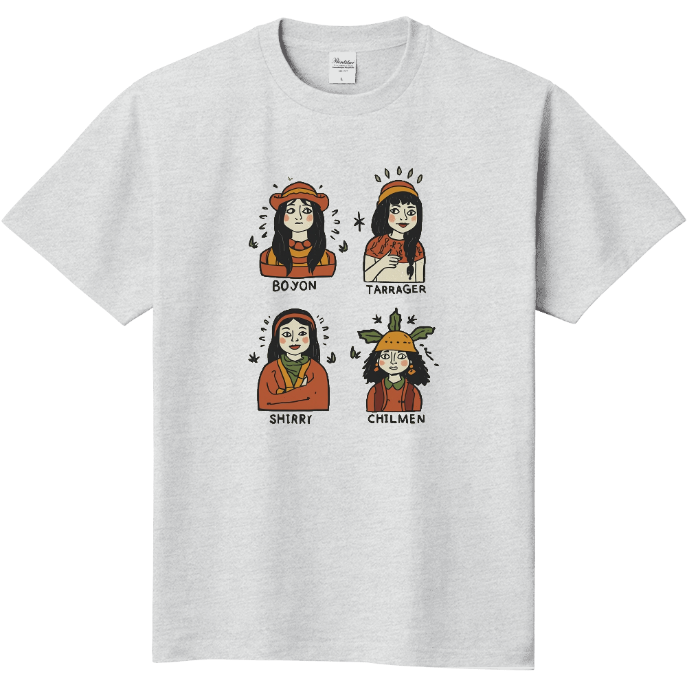 異国の女性のＴシャツ