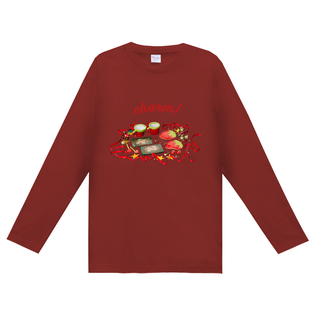 チャーム長袖定番Tシャツ