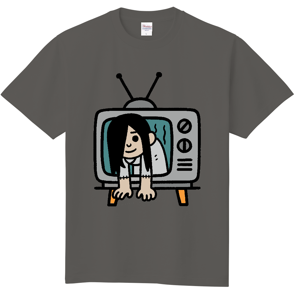テレビから女性が出てくるＴシャツ