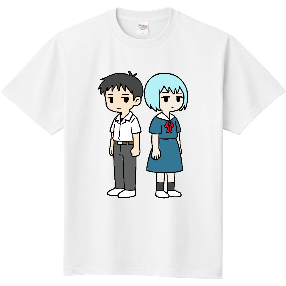 制服を着た男女のＴシャツ