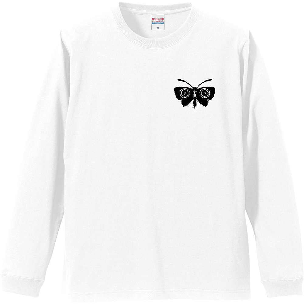 Moth×Owl long sleeve T-shirt White