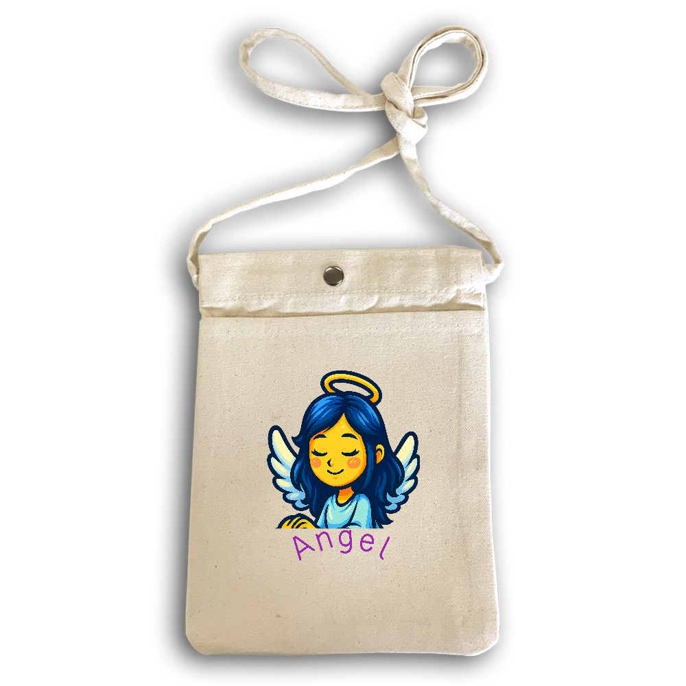 キャンバスフロントポケットサコッシュ「憧れの天使"エンジェル"」