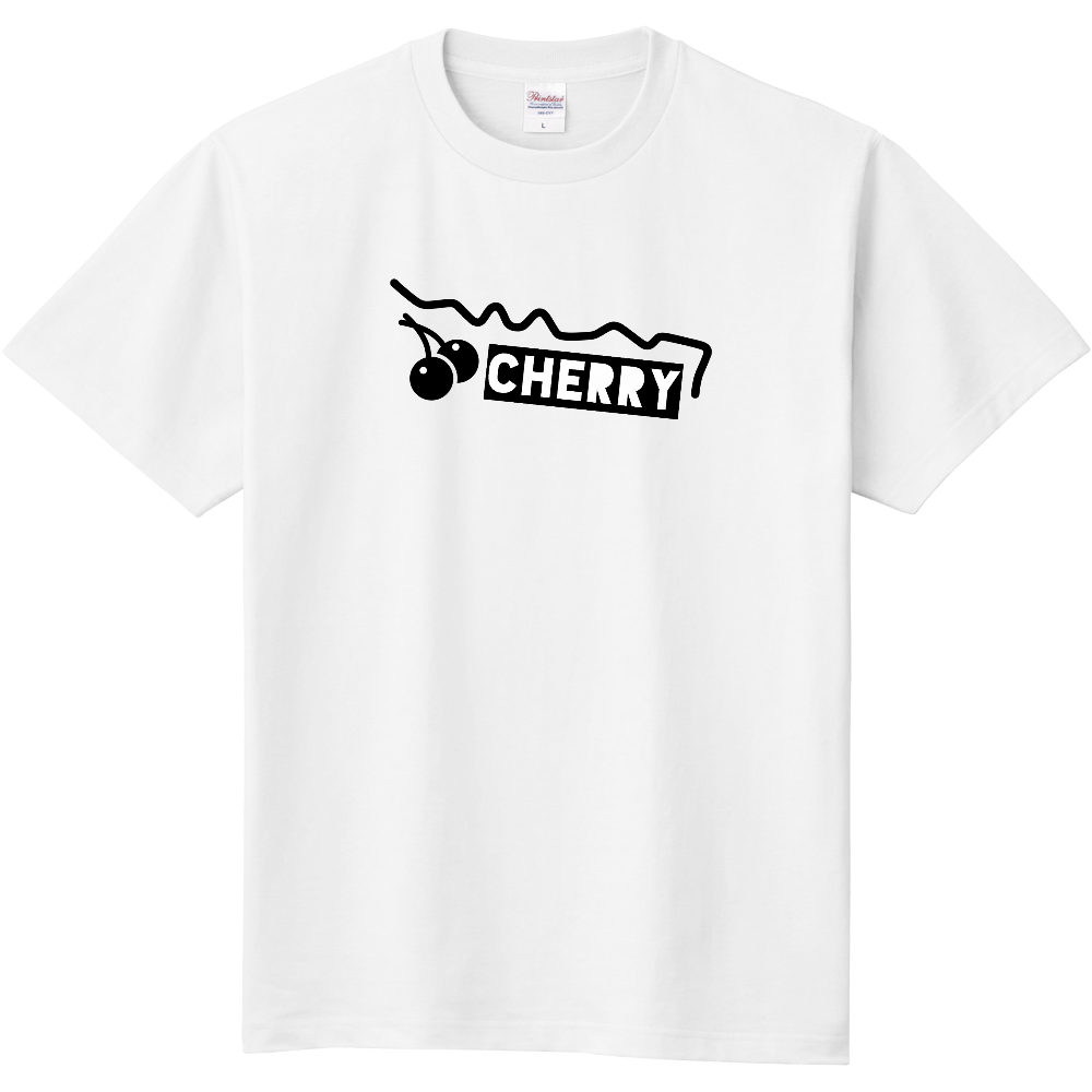 Cherry -峠- スポットTシャツ 黒文字 裏表