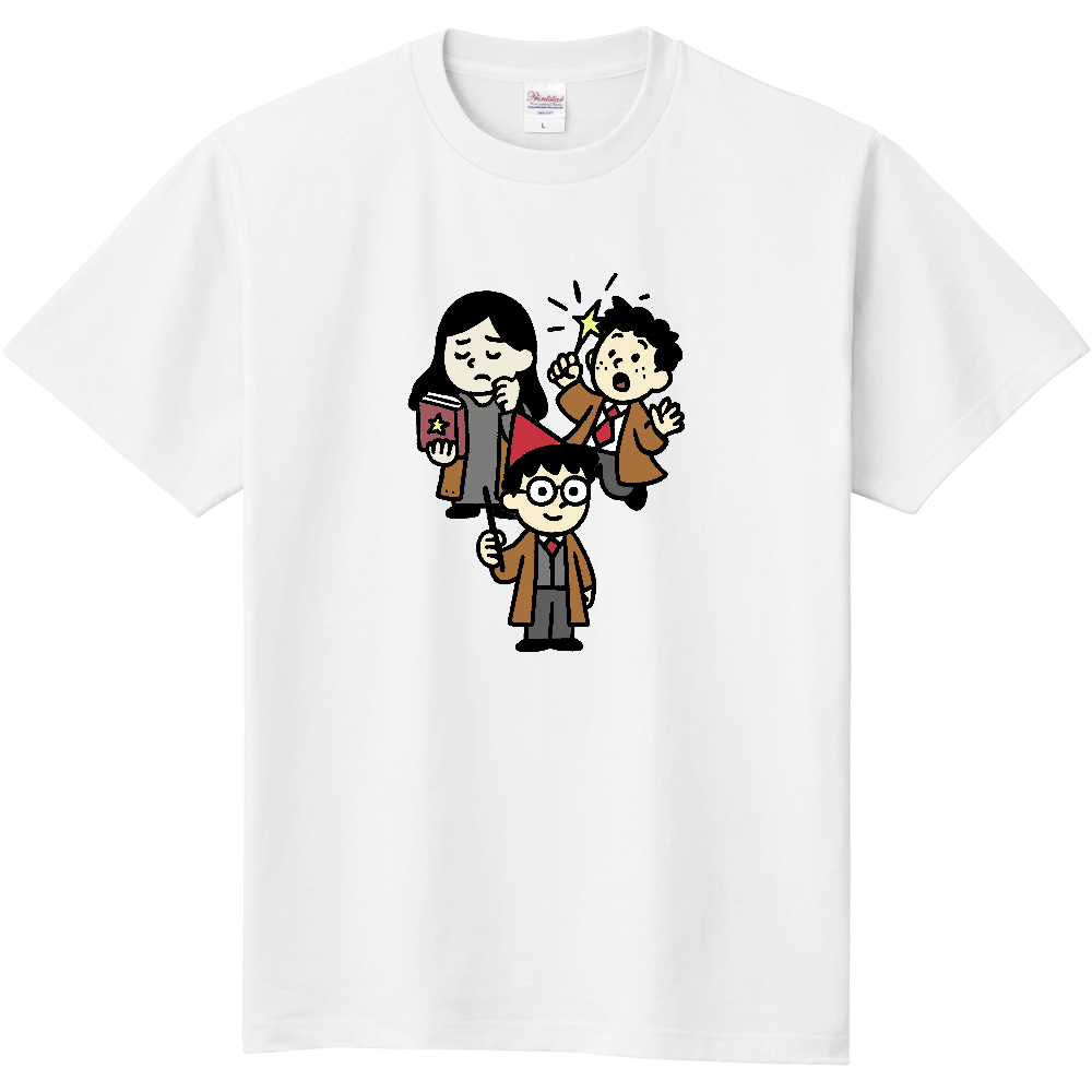 魔法学校の生徒のTシャツ