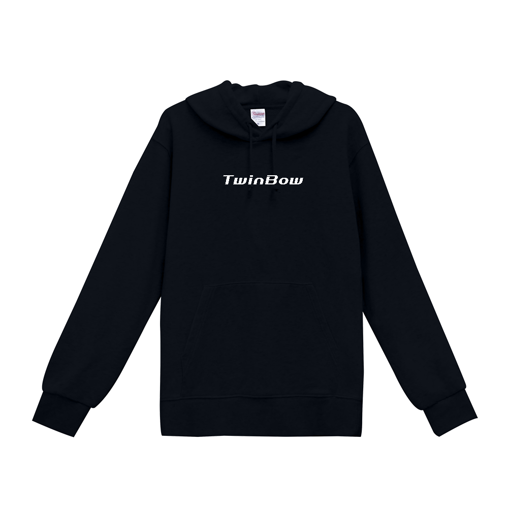 TwinBowパーカー黒文字