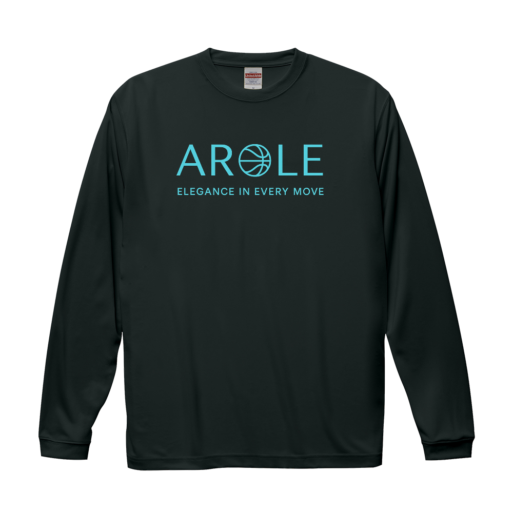 AROLE ロゴTシャツ/ブラック(Elegance Line)