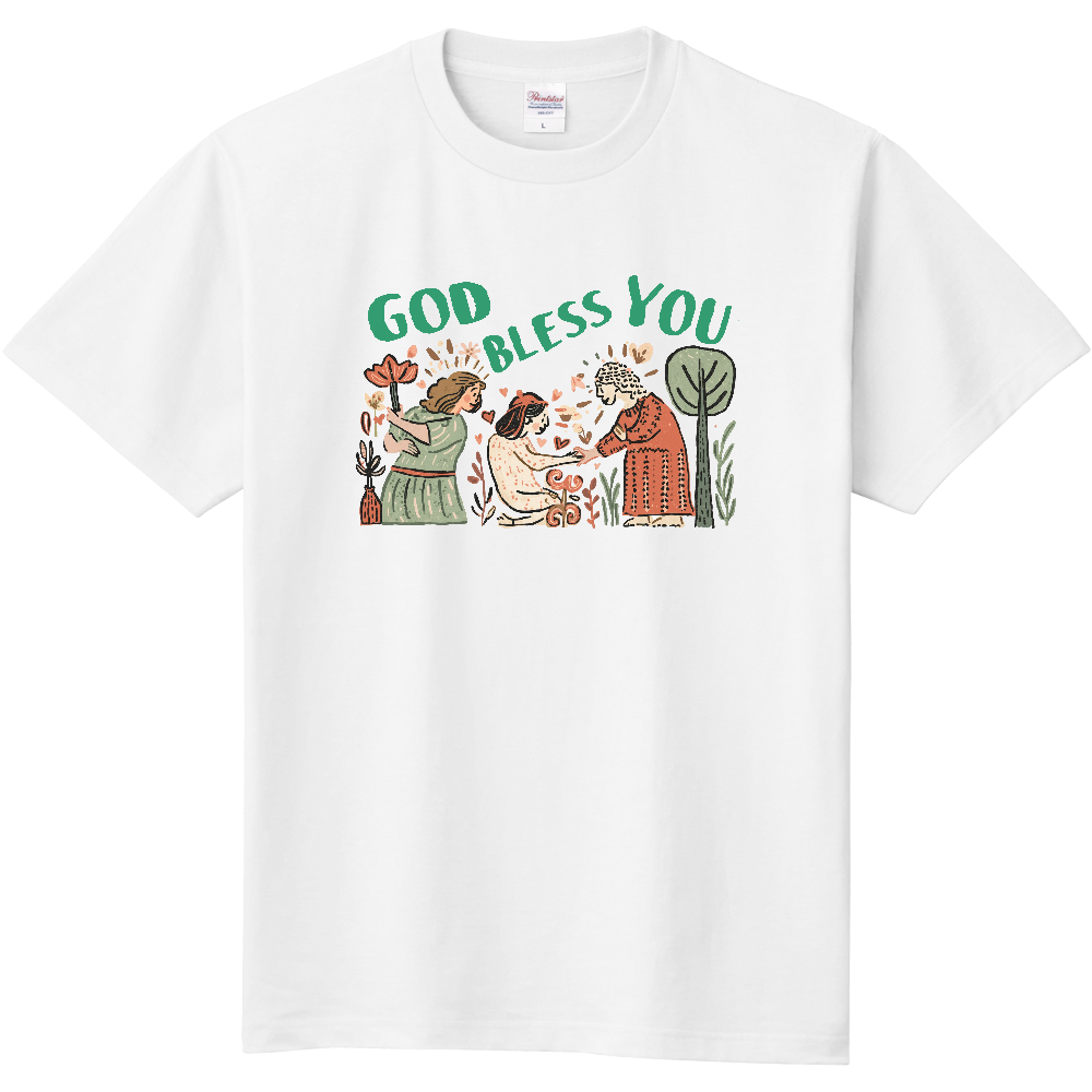 神のご加護をのTシャツ