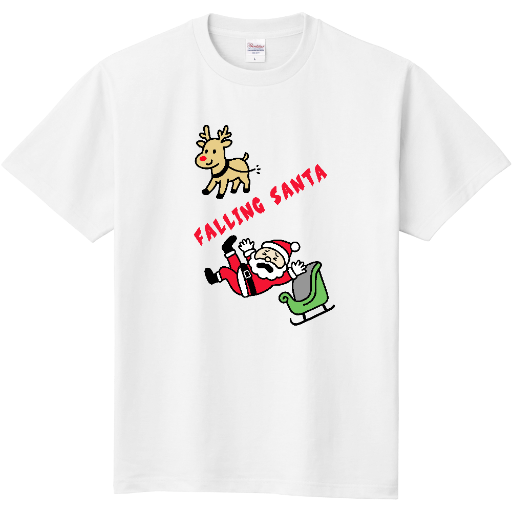 落ちるサンタのＴシャツ