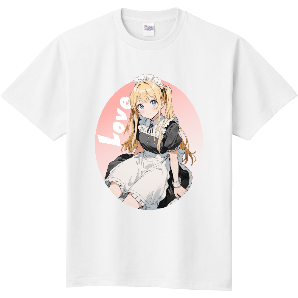 メイドの女性のＴシャツ