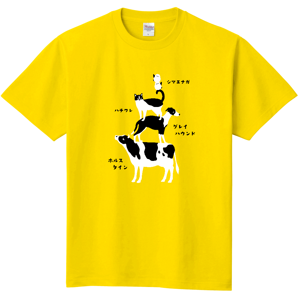 白黒ツートンカラーの動物 pat02