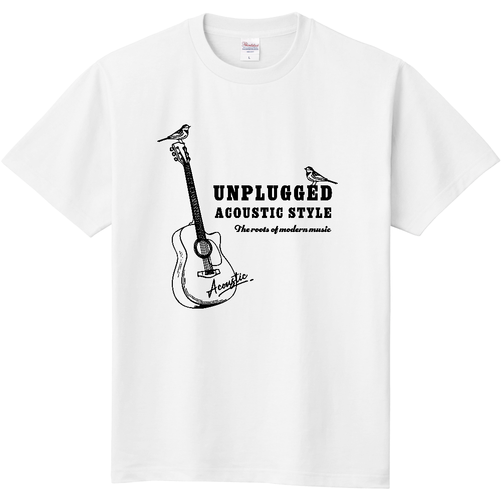 アコースティックギターとハクセキレイ BK