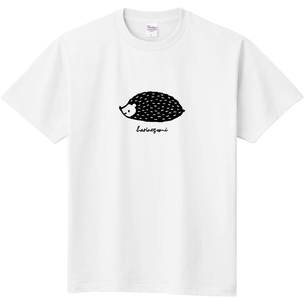 ワンポイントにハリネズミくん