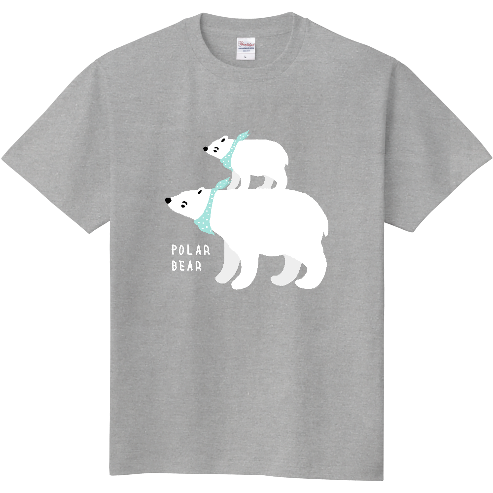 シロクマ親子 フラット（スカーフver）