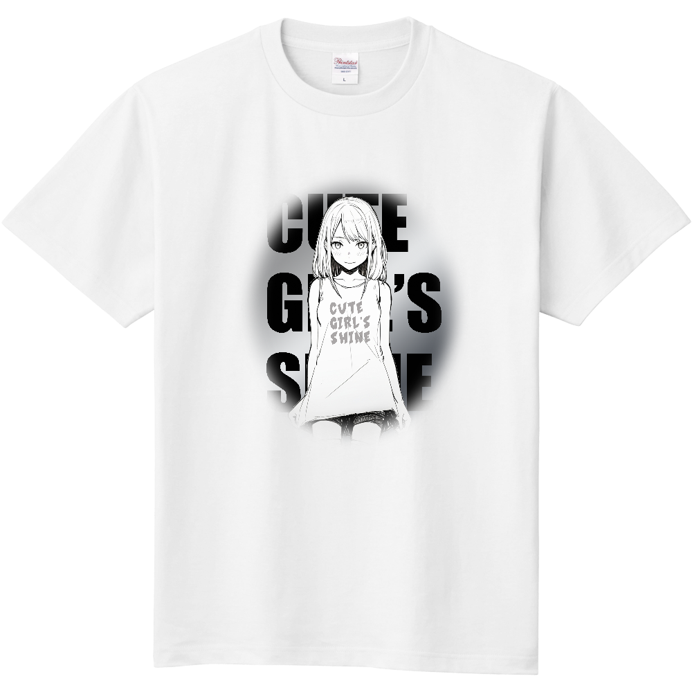 ワンピースをきた女性のＴシャツ