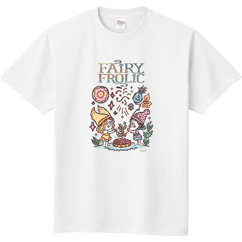遊ぶ妖精のTシャツ