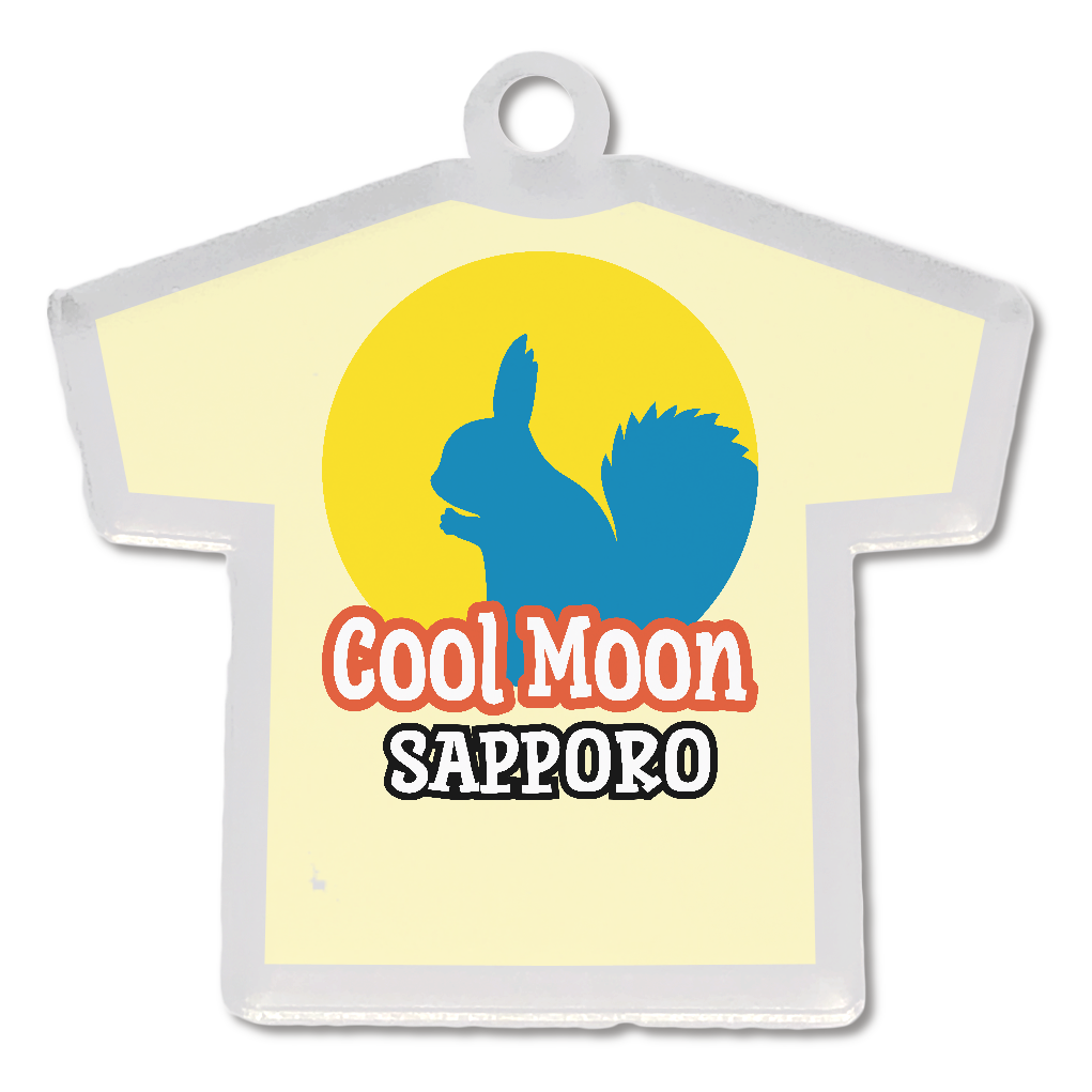 アクリルキーホルダー オリジナルロゴ(アイボリーTシャツ)4cm