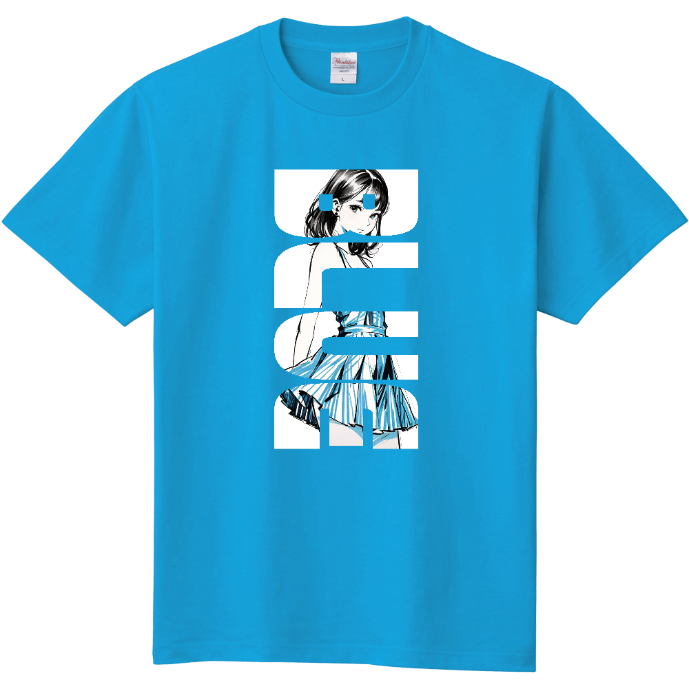BLUE少女のTシャツ
