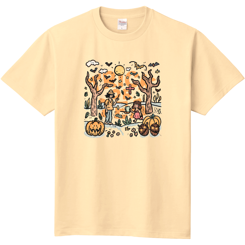ハロウィンのティータイムのTシャツ