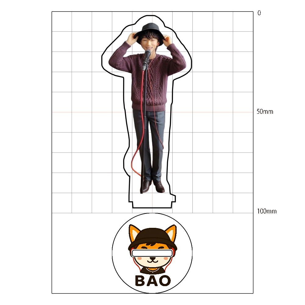 BAO　アクリルスタンド 10×10cm