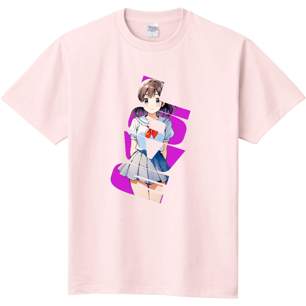 制服女性のＴシャツ