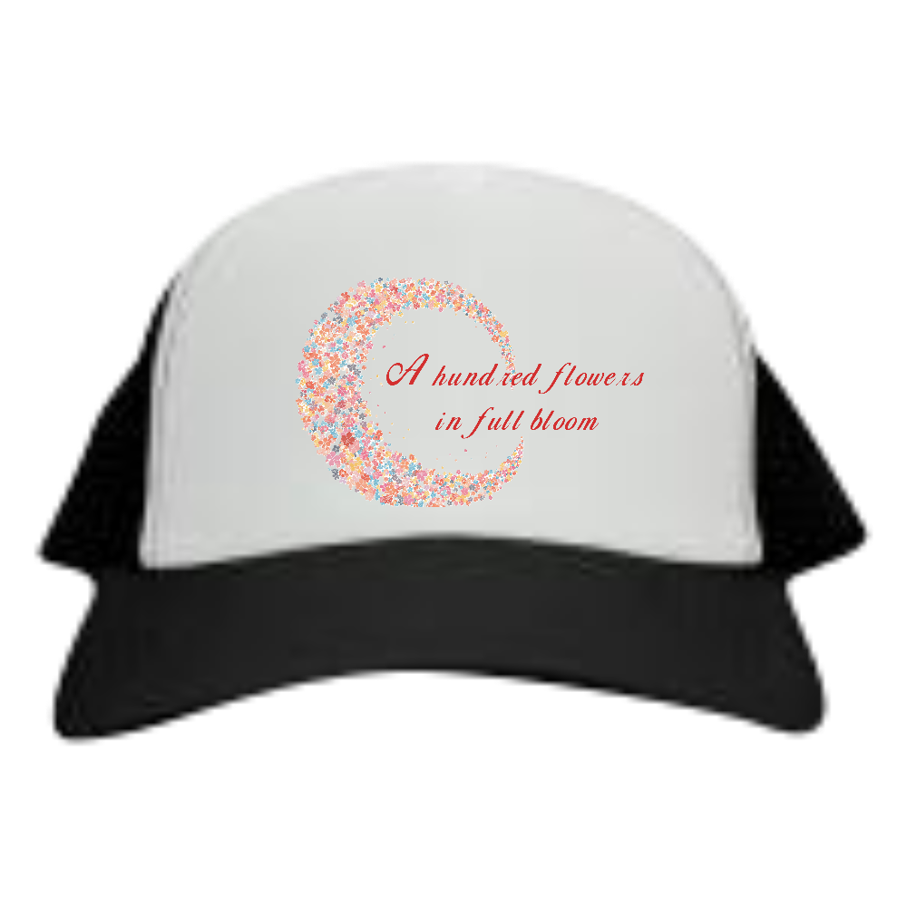[メッシュキャップ] A hundred flowers in full bloom